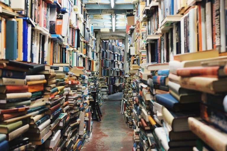 Decorative Image of Book Stacks